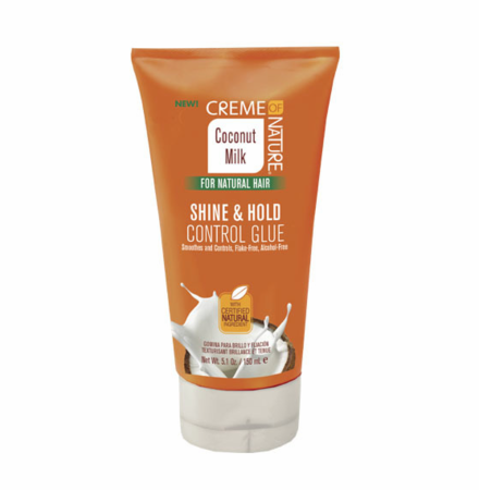 Creme of Nature Coconut Milk For Natural Hair Shine &amp; Hold Control Glue 5.1oz