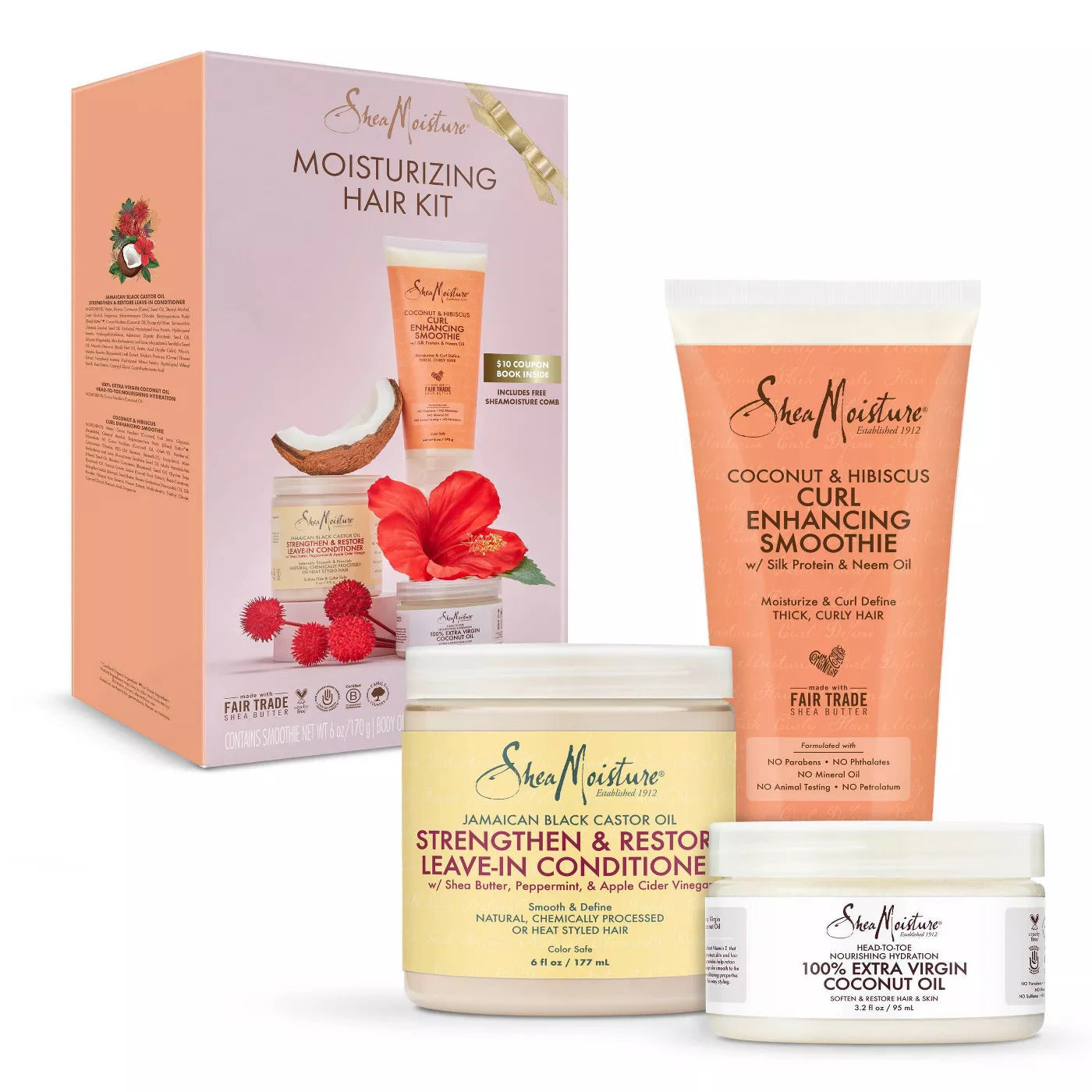 SheaMoisture Moisturizing Hair Kit - 3pcs