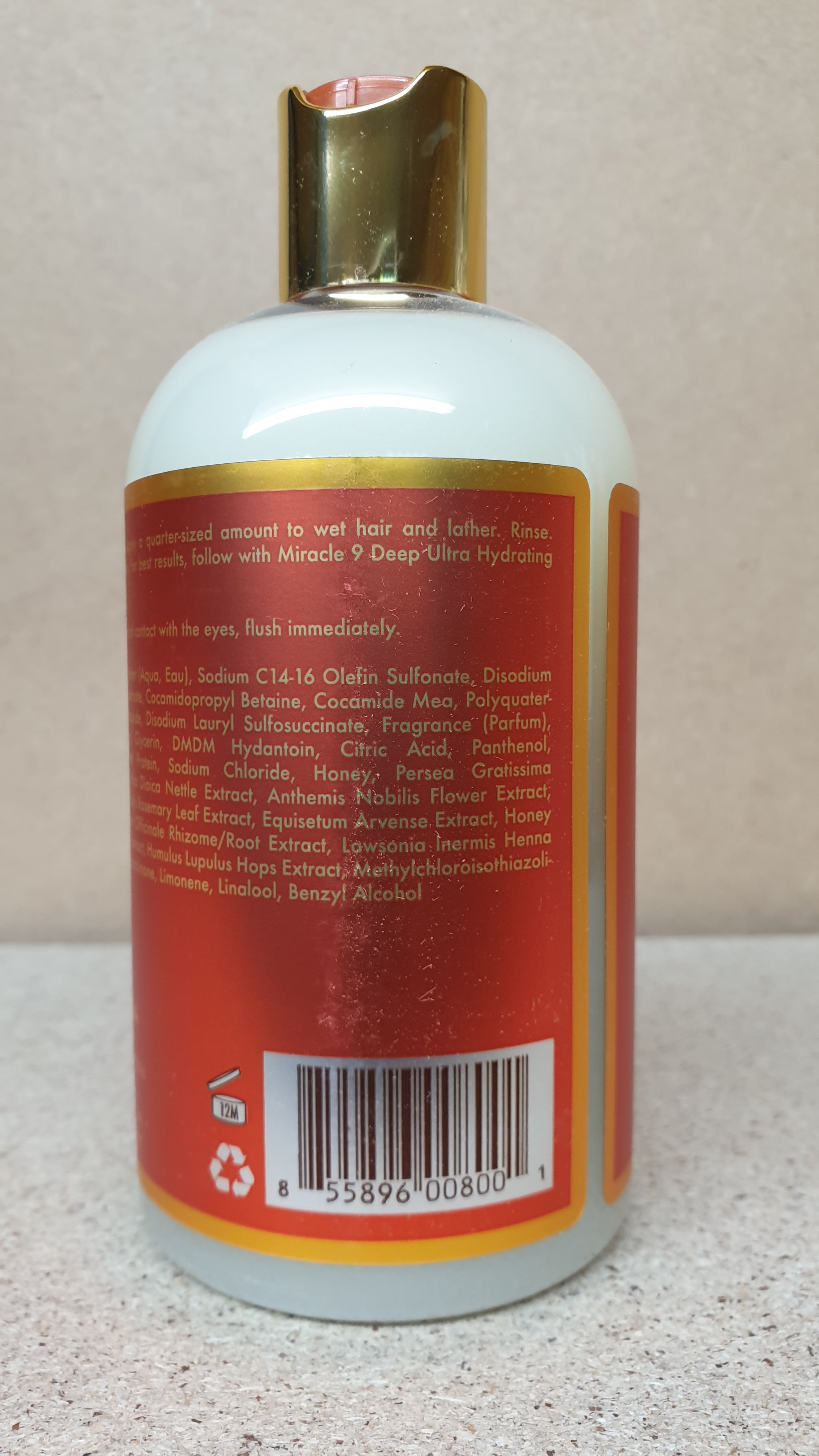 Miracle 9 Revitalizing Honey &amp; Avocado Shampoo 12oz