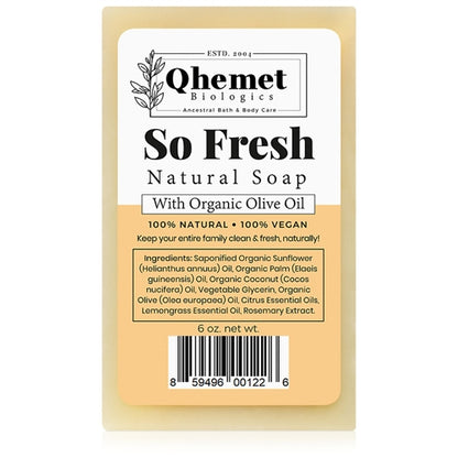 Qhemet Biologics So Fresh Natural Soap 6oz