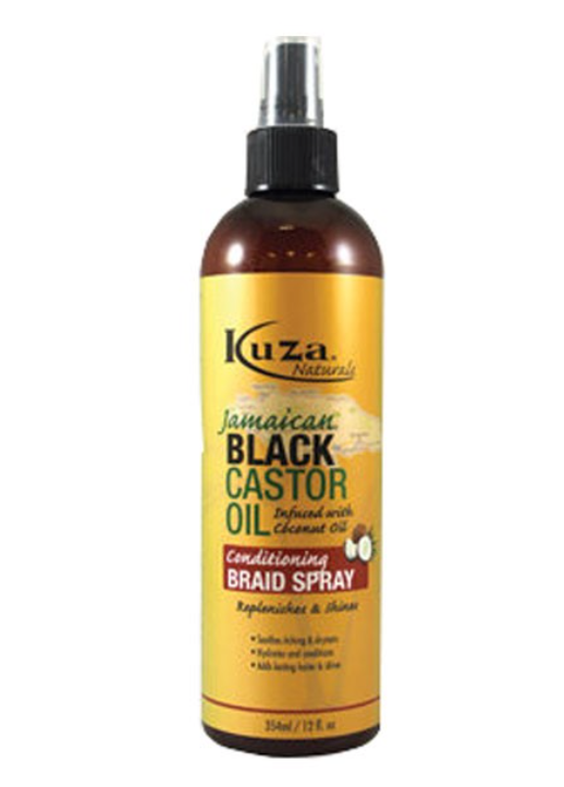 Kuza Jamaican Black Castor Oil Conditioning Braid Spray