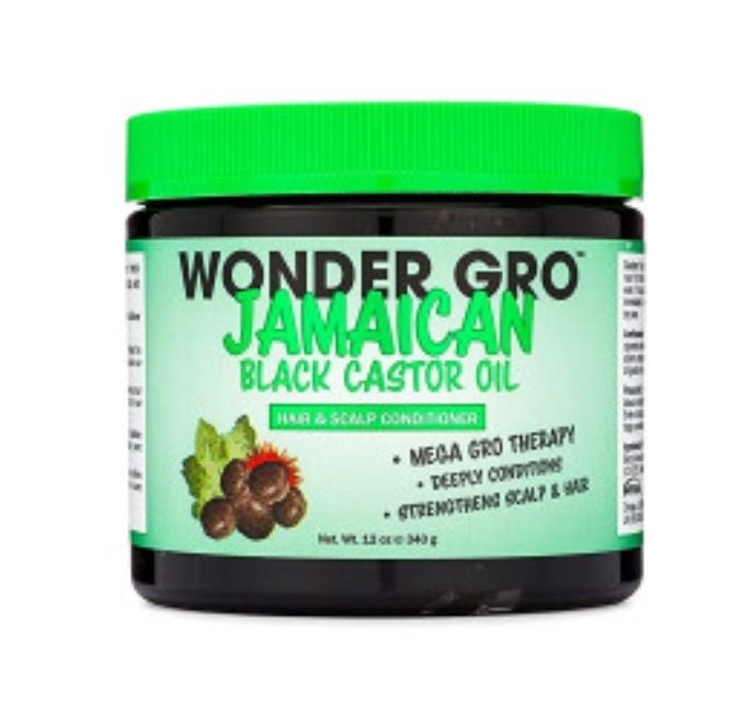 Wonder Gro Jamacian Black Castor Oil Hair &amp; Scalp Conditoner 12oz