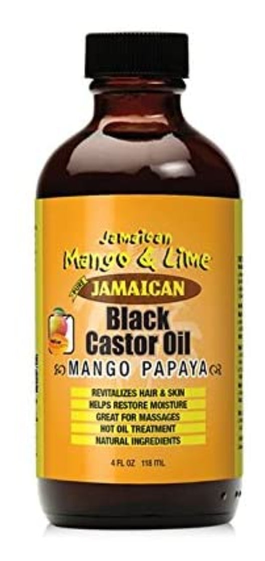 Jamaican Mango &amp; Lime Jamaican Black Castor Oil Mango Papaya 4oz