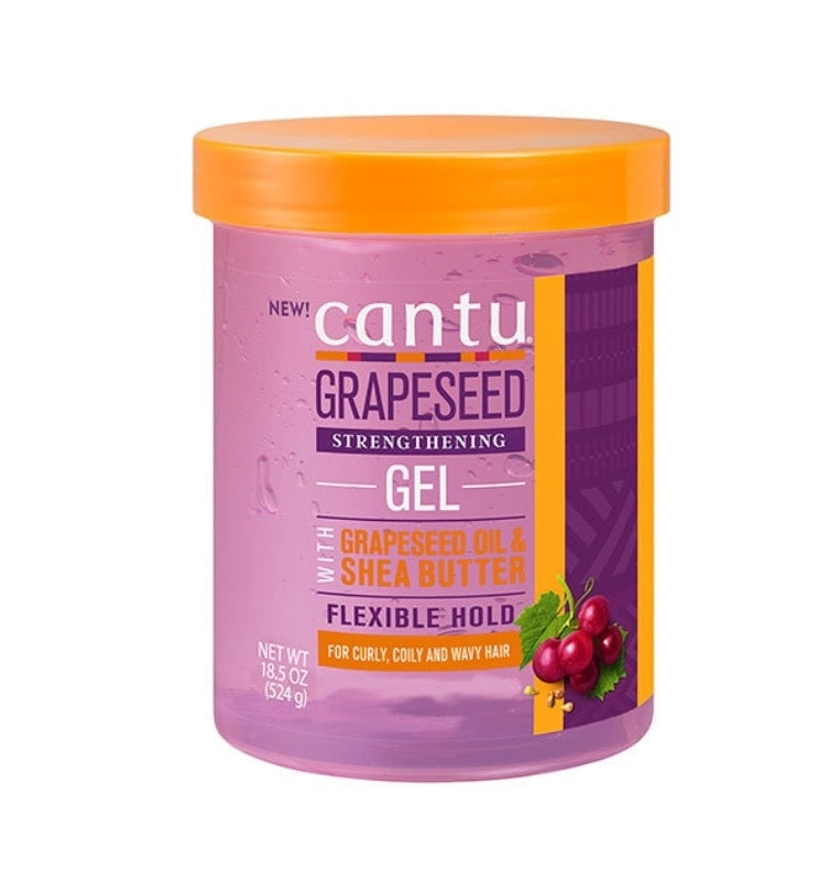 Cantu Grapeseed Strengthening Gel Alcohol Free 18.5oz