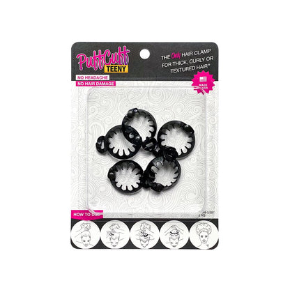 PuffCuff Teeny Pack - 0.75 inch (5 Pcs) Black