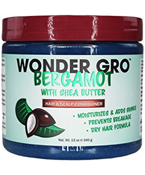 Wonder Gro Bergamot with Shea Butter Hair&amp;Scalp Conditioner 12oz