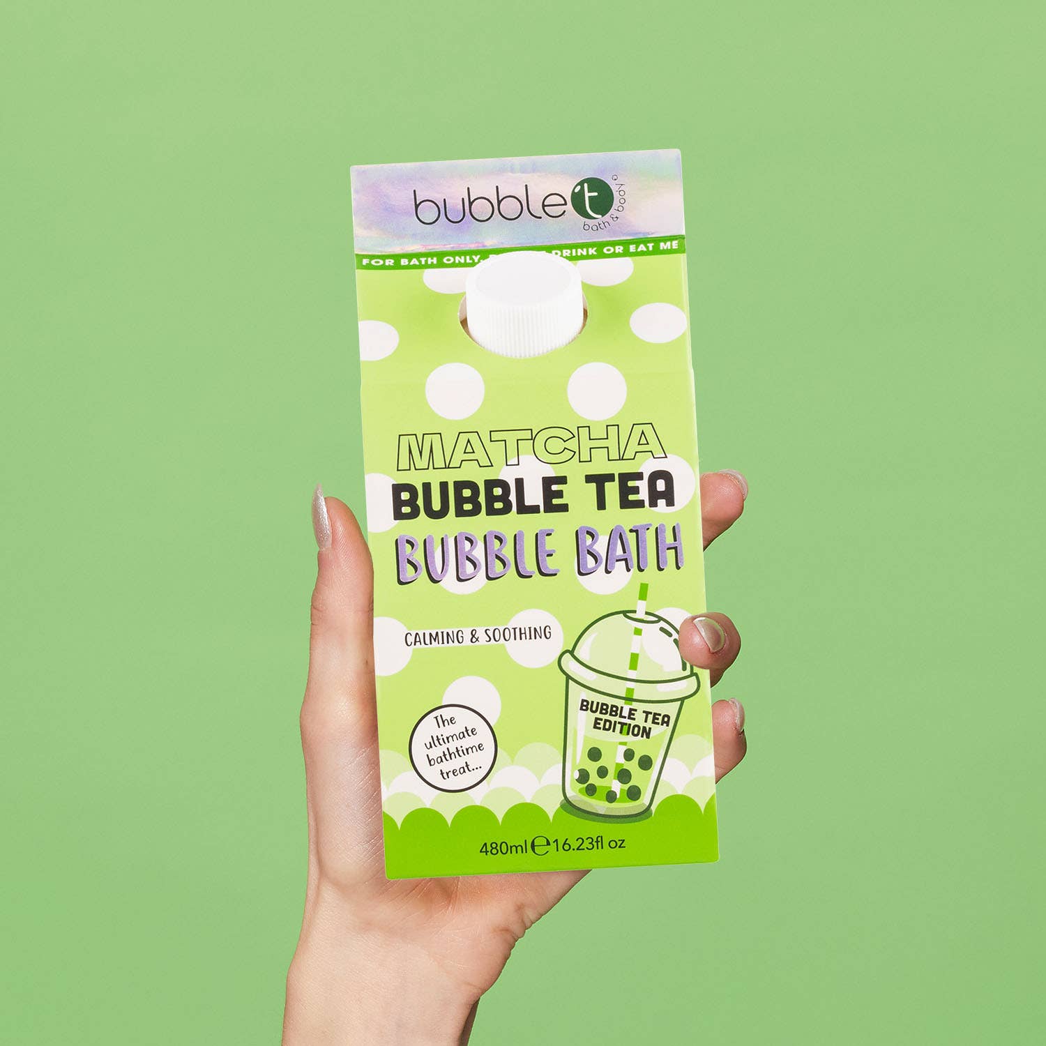 Bubble T Bubble Tea Matcha Bubble Bath (480ml)