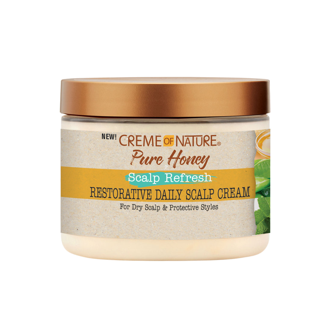 Creme of Nature Pure Honey Scalp Refresh Restorative Daily Scalp Cream 4.7 oz