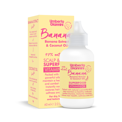 Umberto Giannini Banana Butter Nourishing Superfood Scalp + Hair Oil 60ml