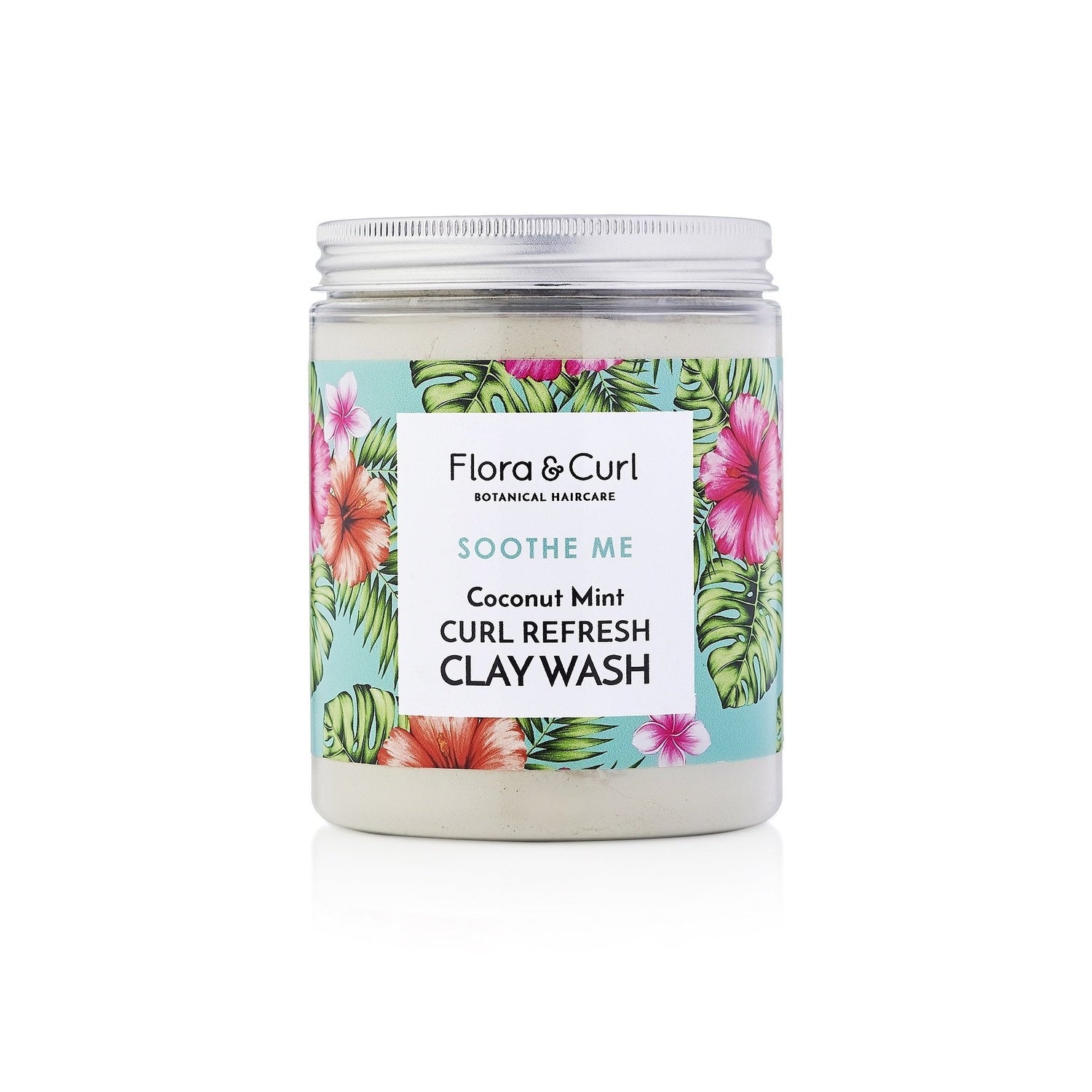 Flora &amp; Curl Coconut Mint Curl Refresh Clay Wash 8.5oz