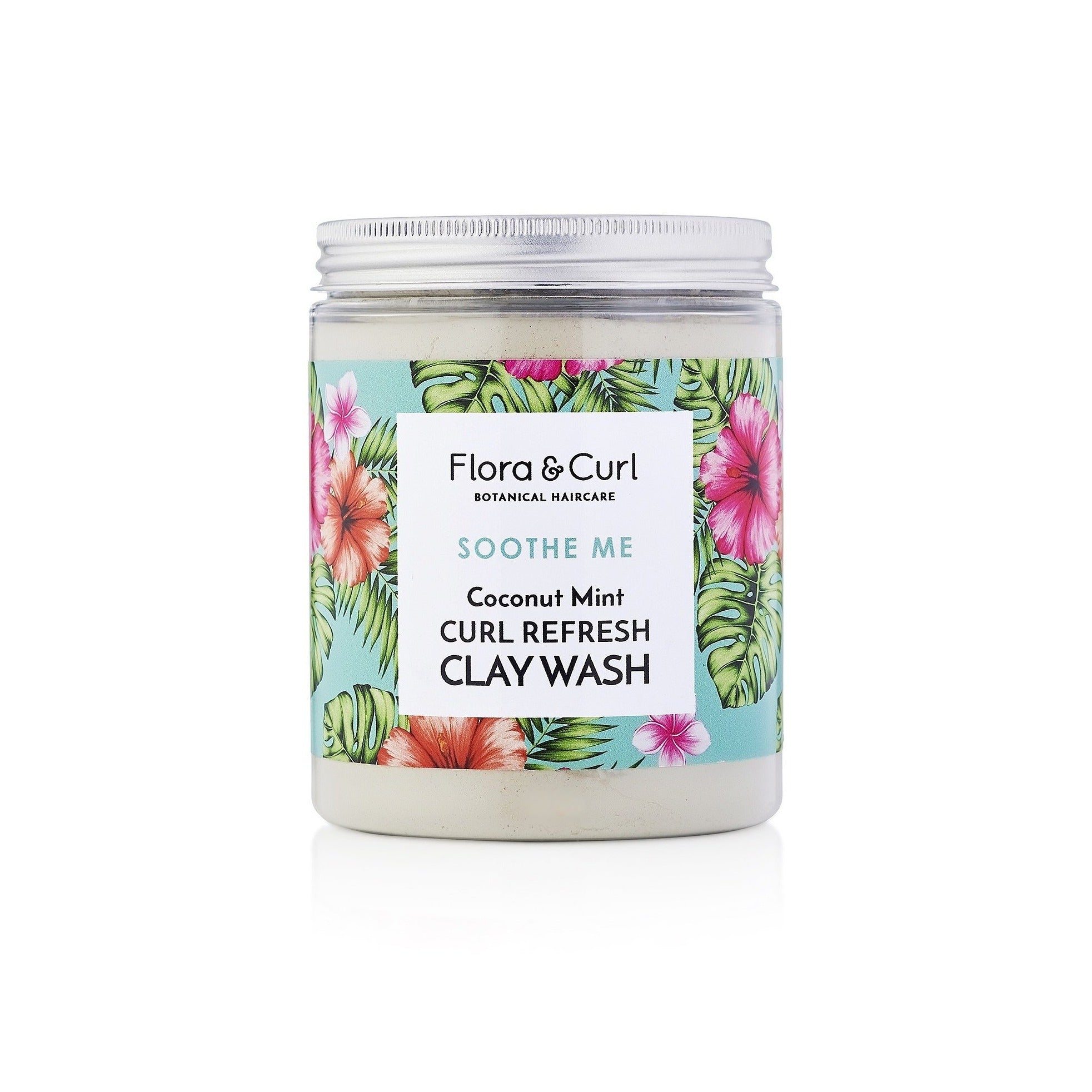 Flora &amp; Curl Coconut Mint Curl Refresh Clay Wash 8.5oz