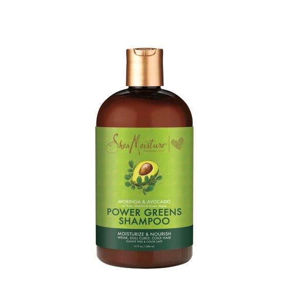 Sheamoisture MORINGA &amp; AVOCADO POWER GREENS SHAMPOO 12oz