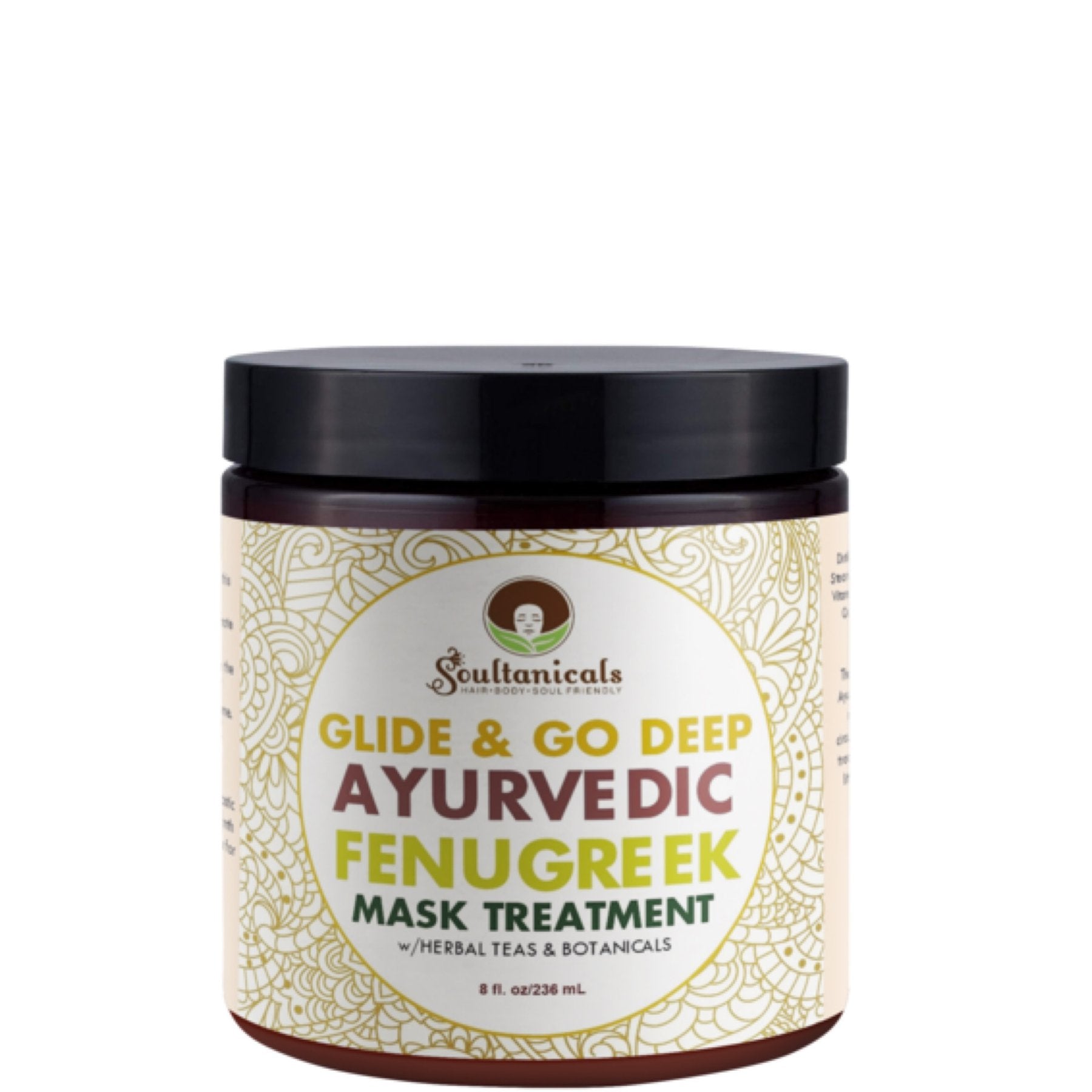 Soultanicals Glide &amp; Go Deep Ayurvedic Fenugreek Mask Treatment 8oz