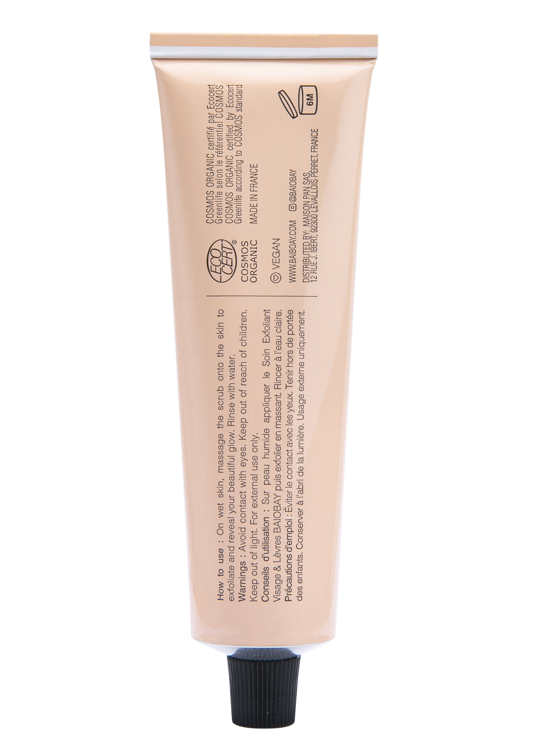 Baiobay Face &amp; Lips Exfoliating Scrub 60ml