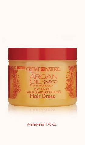 Creme of Nature Argan Oil DAY &amp; NIGHT, HAIR &amp; SCALP CONDITIONER HAIR DRESS 4.76oz