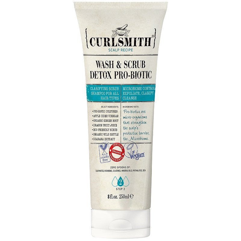 Curlsmith Wash &amp; Scrub Detox Pro-Biotic 8oz