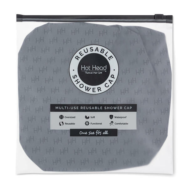 Hot Head Luxe Shower Cap - Black