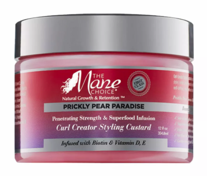 The Mane Choice Prickly Pear Paradise Curl Creator Styling Custard 12oz